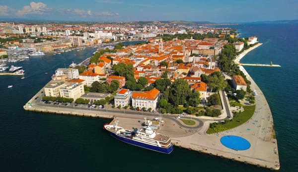 Aerial photo of Zadar, Croatia